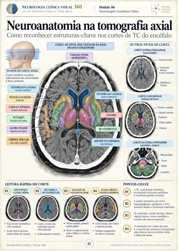 Neuroanatomia na tomografia axial