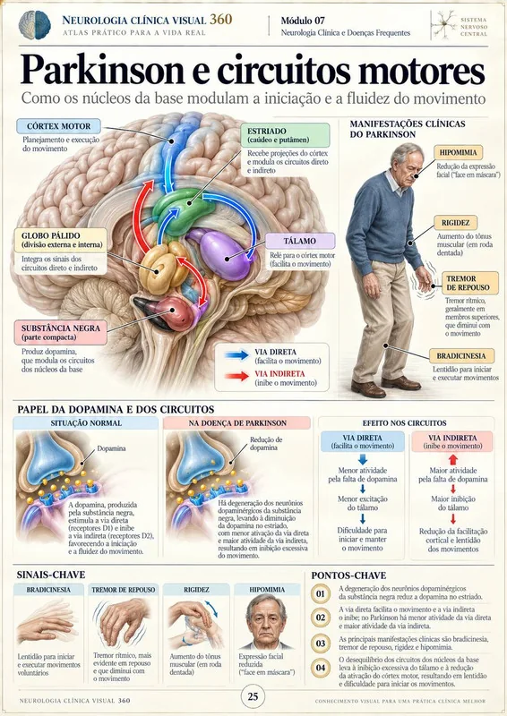 Parkinson e circuitos motores