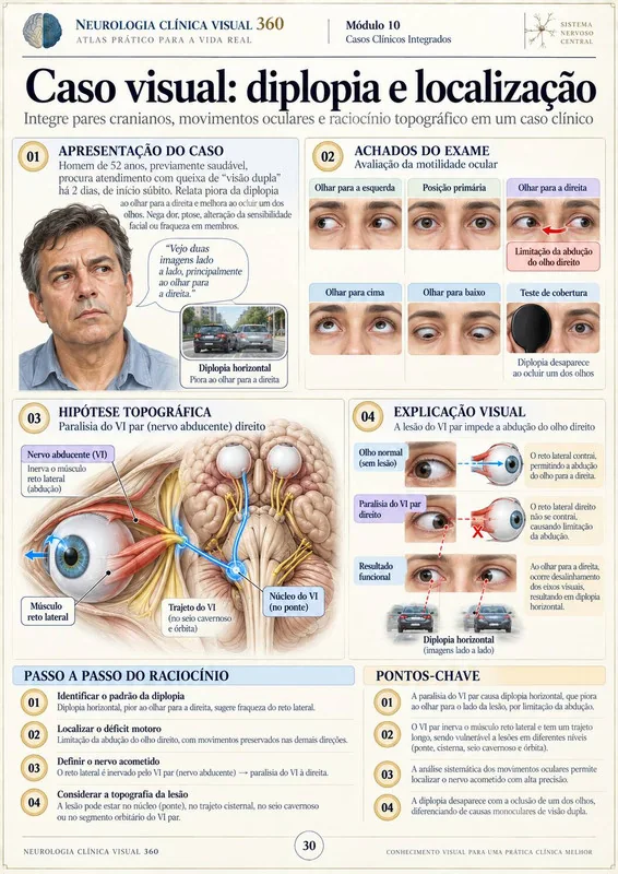 Caso visual: diplopia e localização