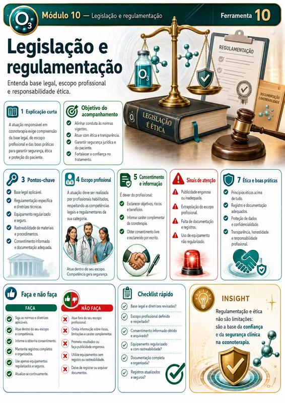 Exemplo de mapa visual da Biblioteca Visual da Ozonioterapia